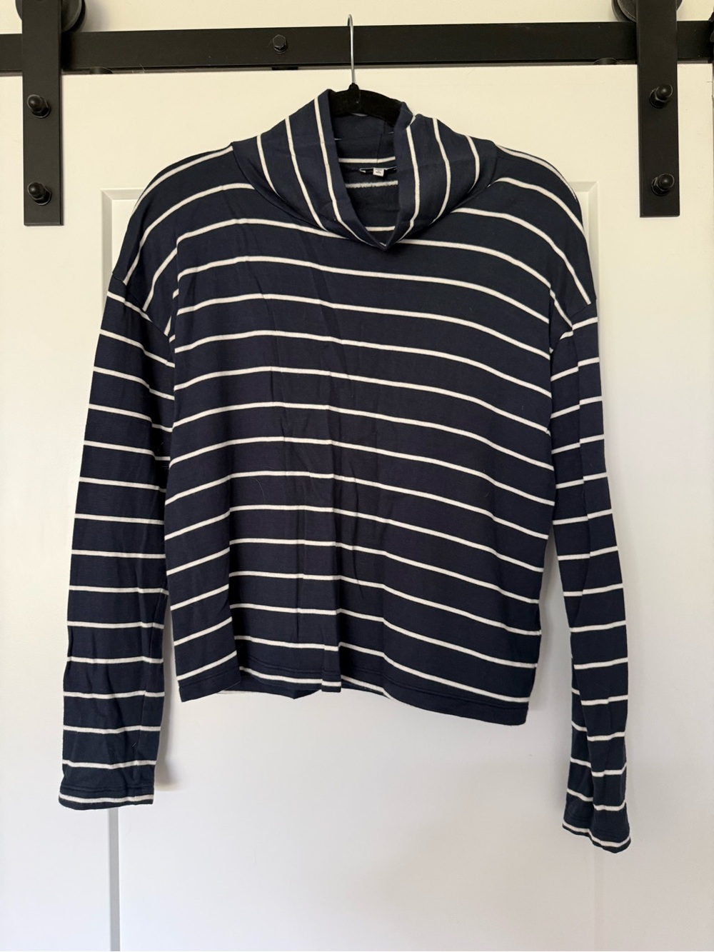 Splendid Striped Long Sleeve Cowl Neck Shirt